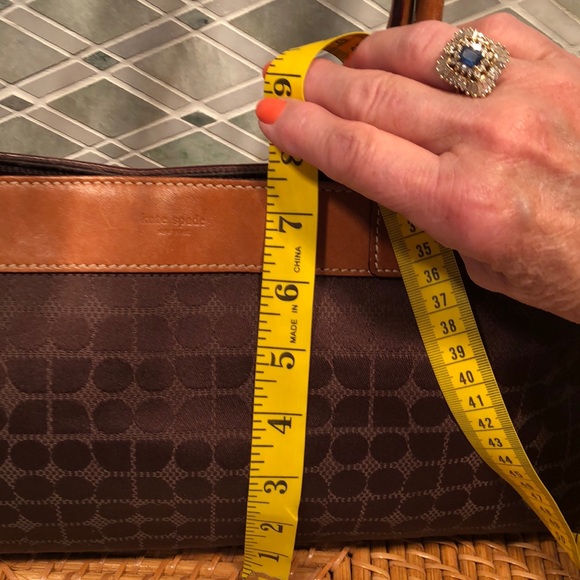 Kate Spade Signature Brown Cloth & Leather Handbag - Picture 3 of 8